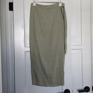 Whimsy + Row Valentina Skirt in Sage Linen